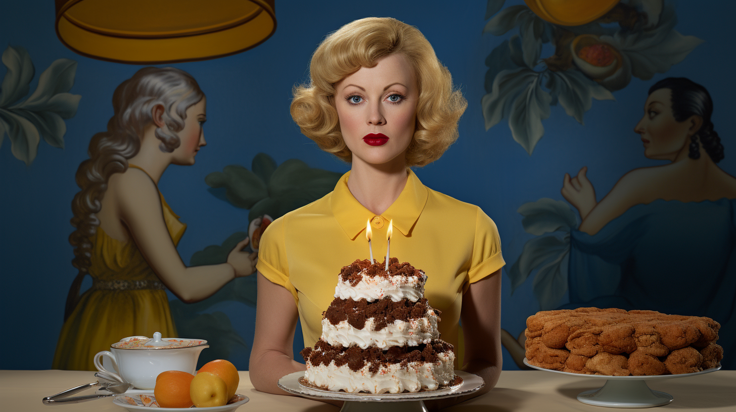 Unique Cindy Sherman style cake