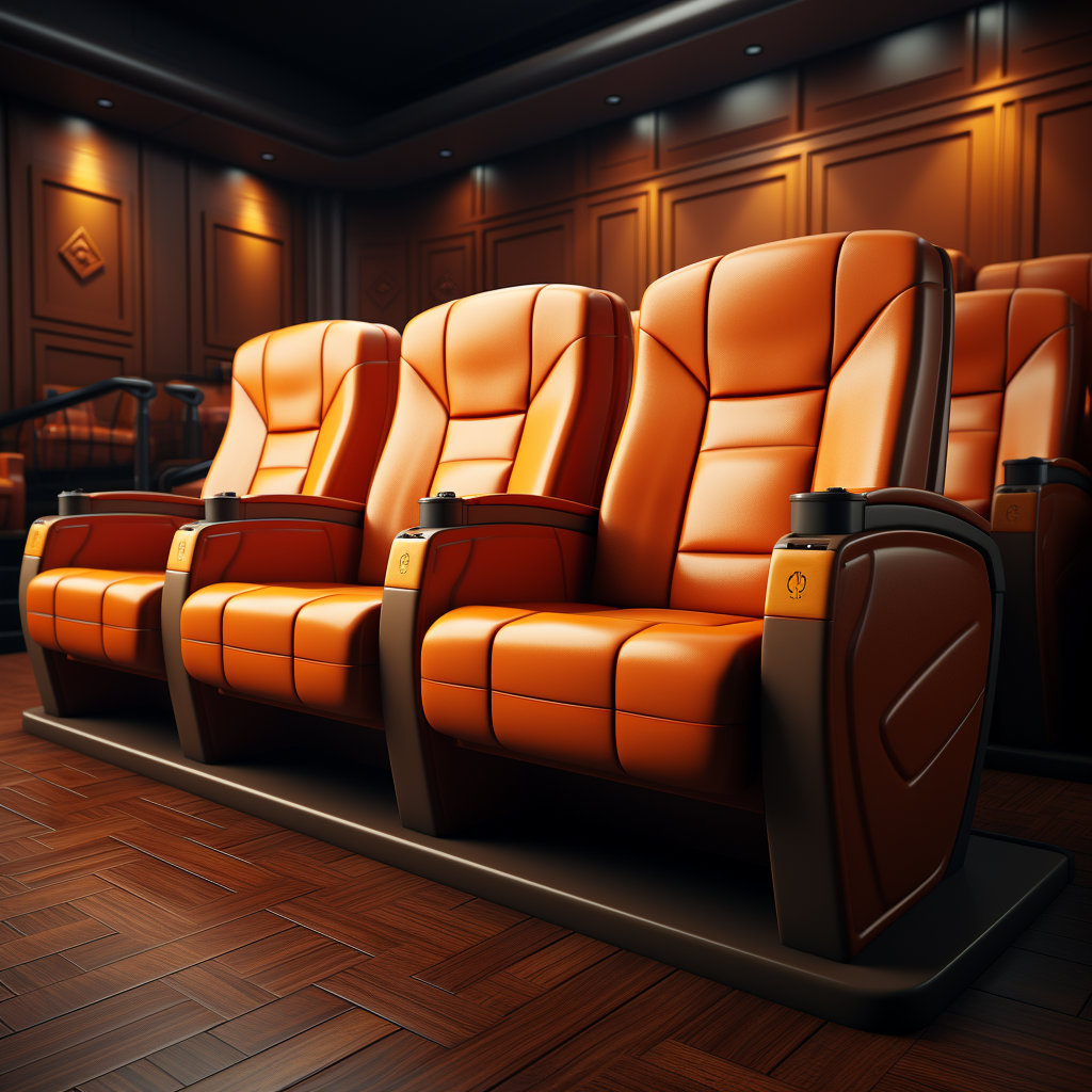 Realistic cinema seating image