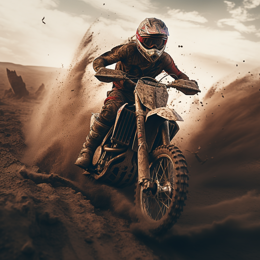 Action-packed dirtbike ride