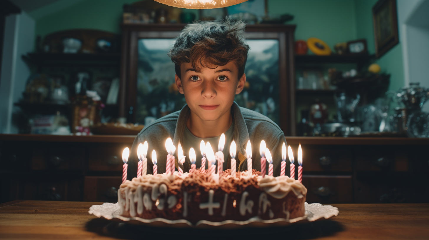 Hyper Realistic Kid Birthday Candle Blowing