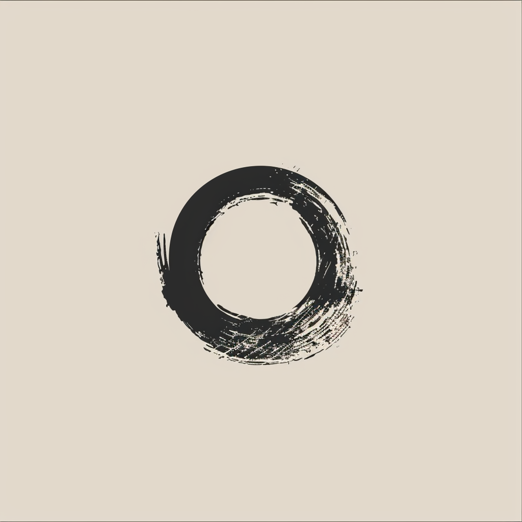 Circle Ink Minimal Logo Vector