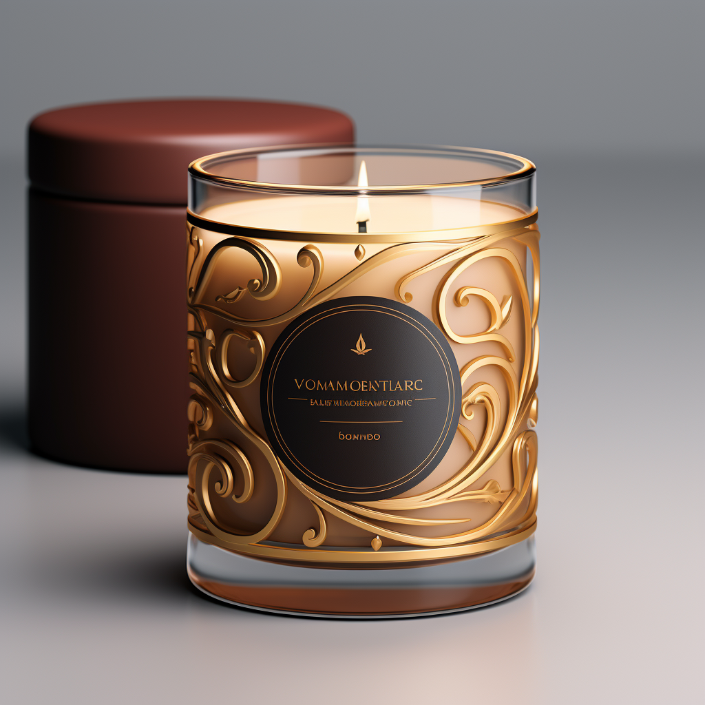 High-End Candle Circle Label