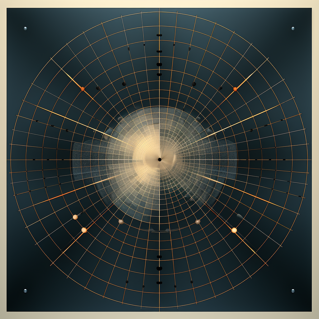 Circular grid pattern design