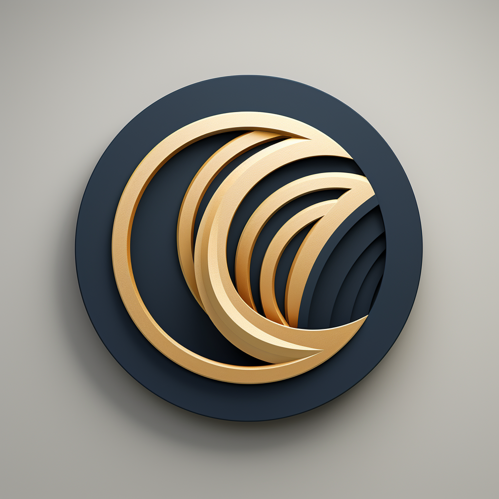 Stylish circular badge design