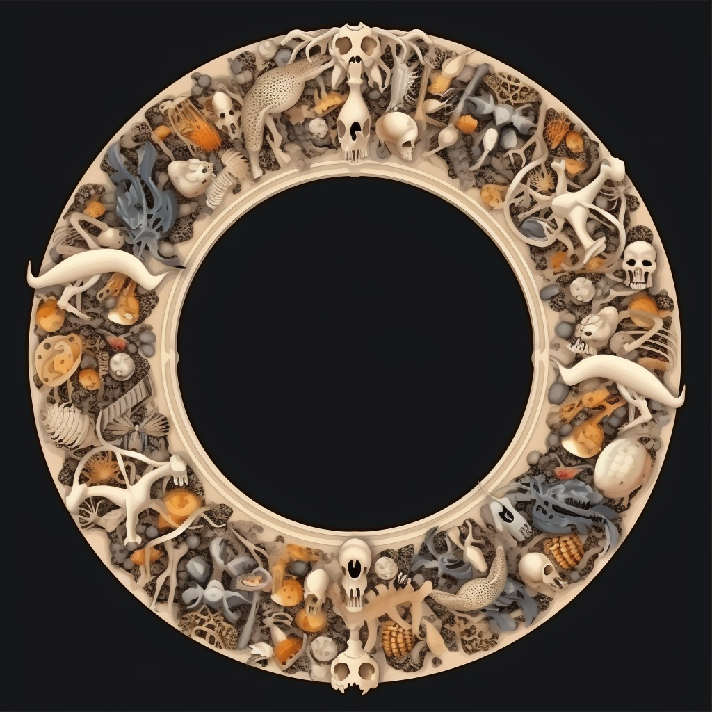 Circular Bones Border Artwork