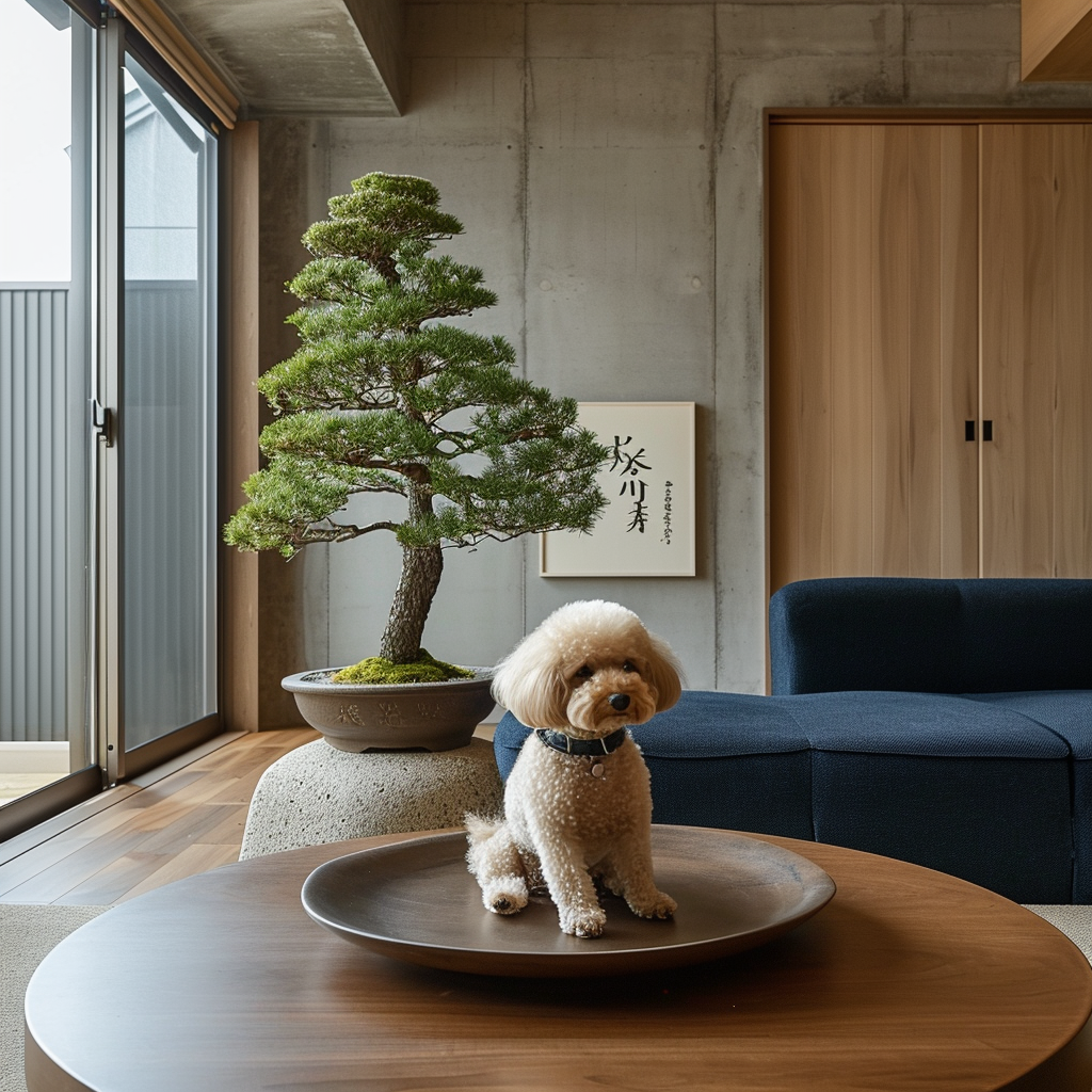 Circular Kotatsu Poodle Sonabu Bonsai Office