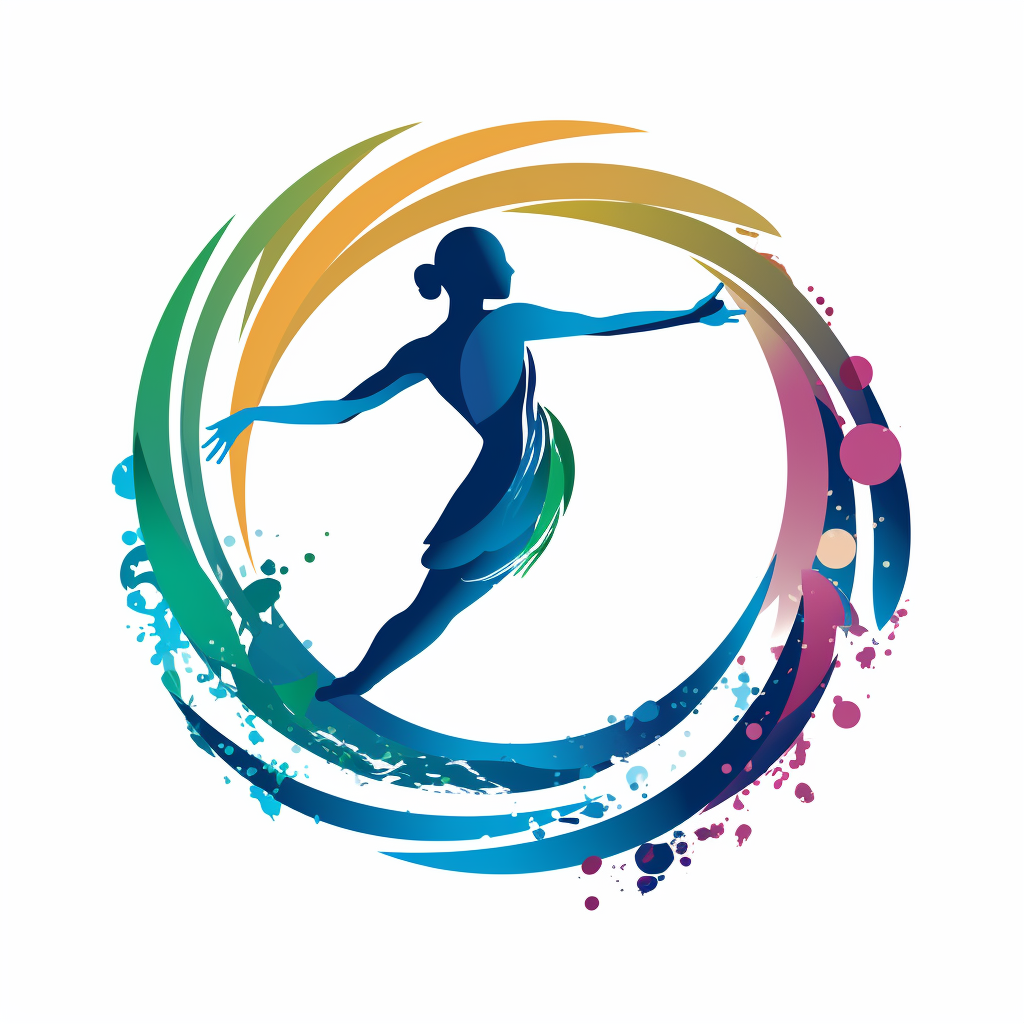 Recycling rhythmic gymnastics logo