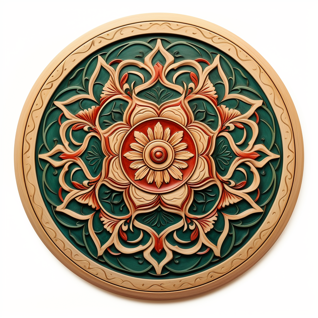 Colorful Sandalwood Mandala Design