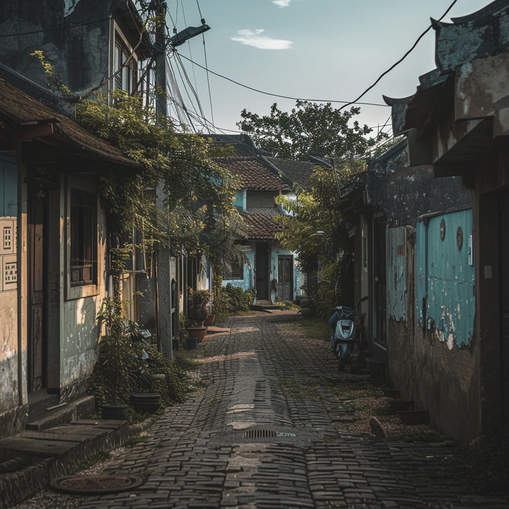 City streets like countryside farm