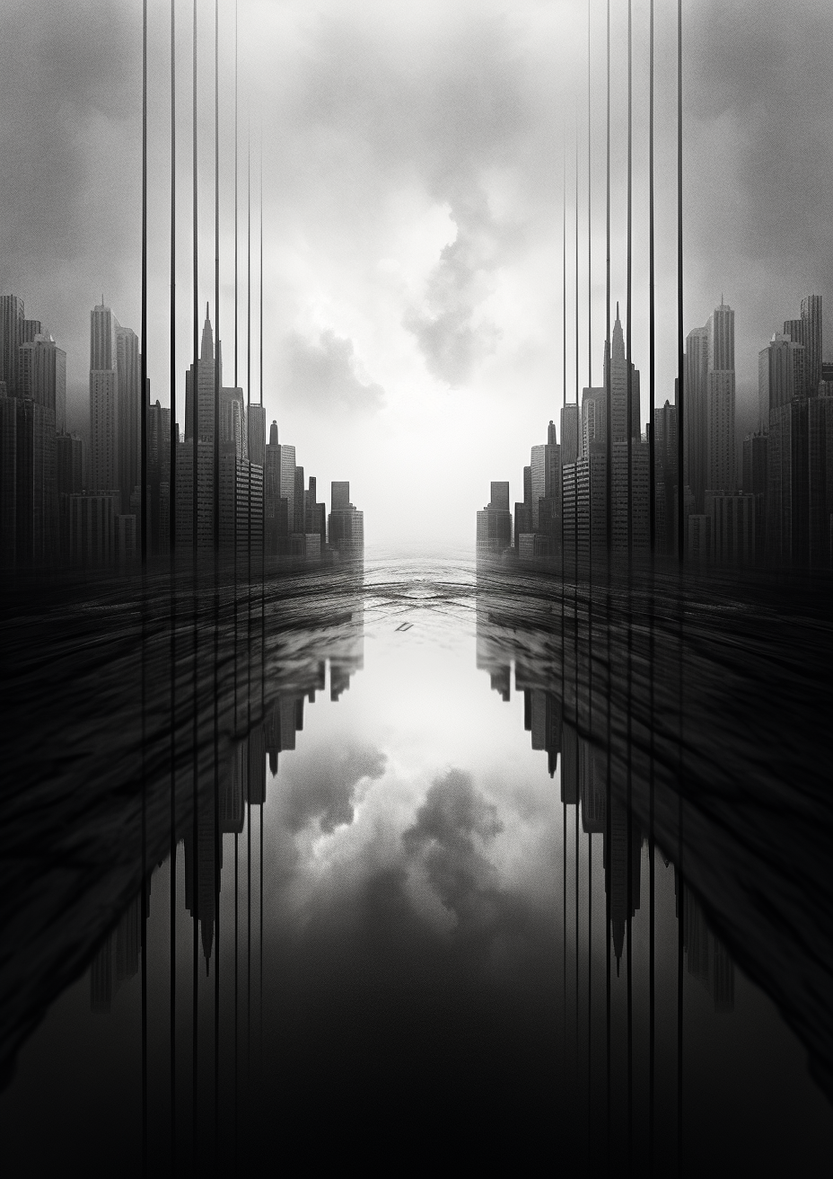 City in My Heart - Black & White Photo Manipulation