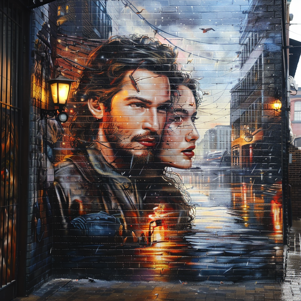 Serenity Movie Mural City Scene