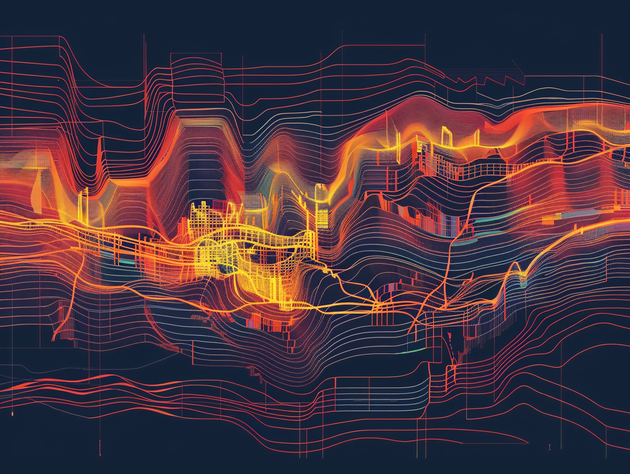 Heat map population density colors