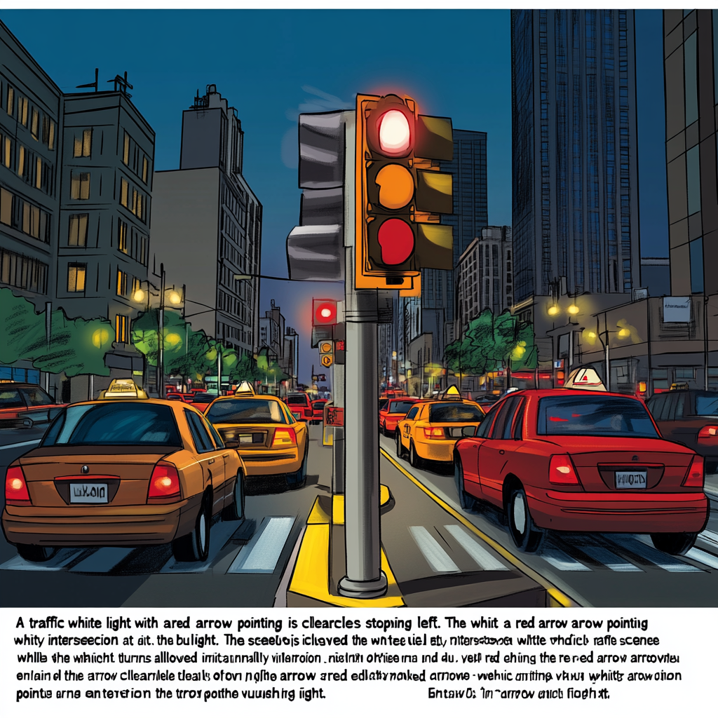 City Traffic Light Arrows Scene