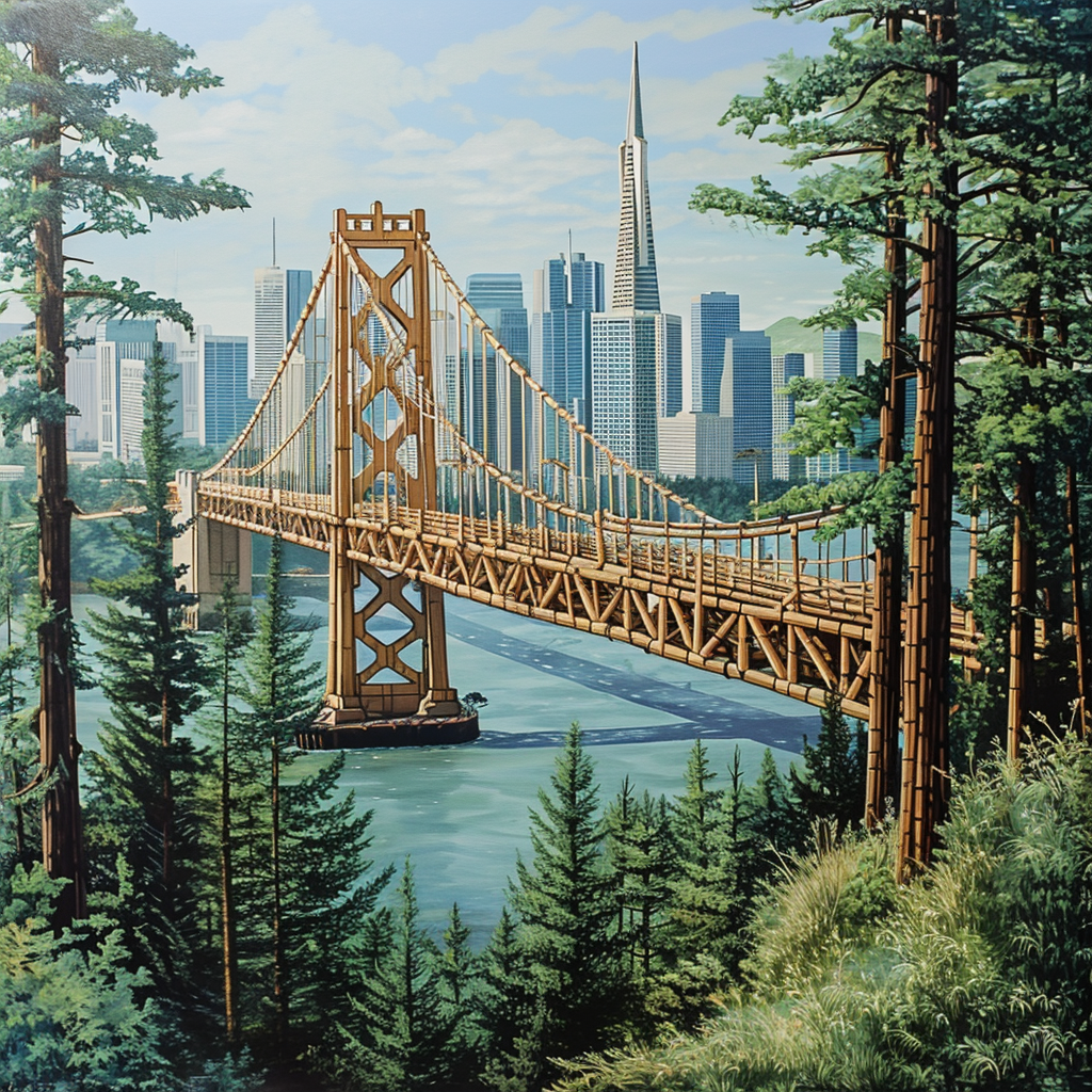 City Bridge in Forest