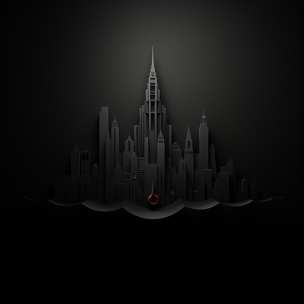 Minimalist cityscape in conceptual style