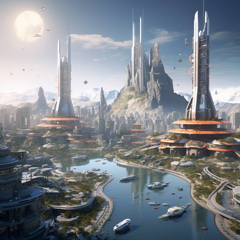 Futuristic cityscape in CIVAC Jiutepec 2050