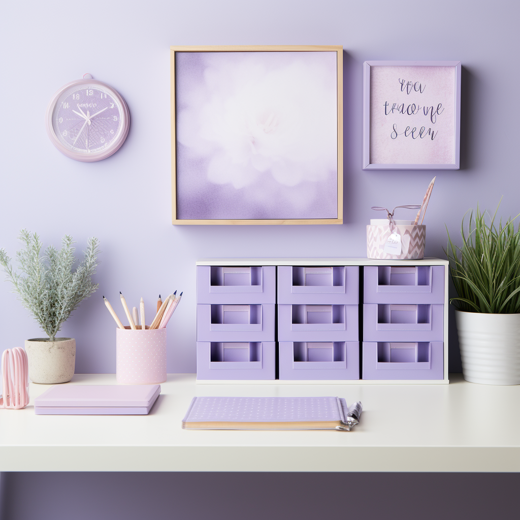 Claire's cute office decor desk organizers and motivational prints