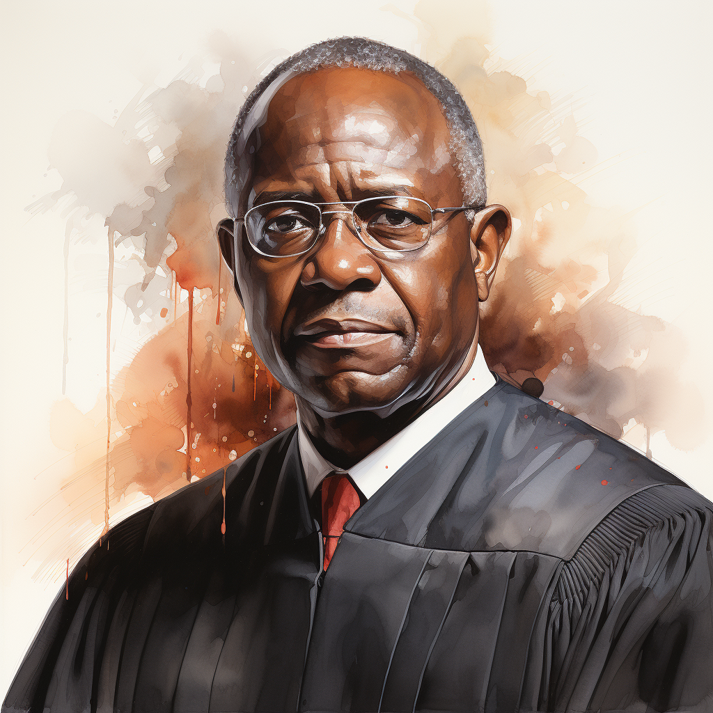 Portrait of Clarence Thomas by Georgia O'Keefe