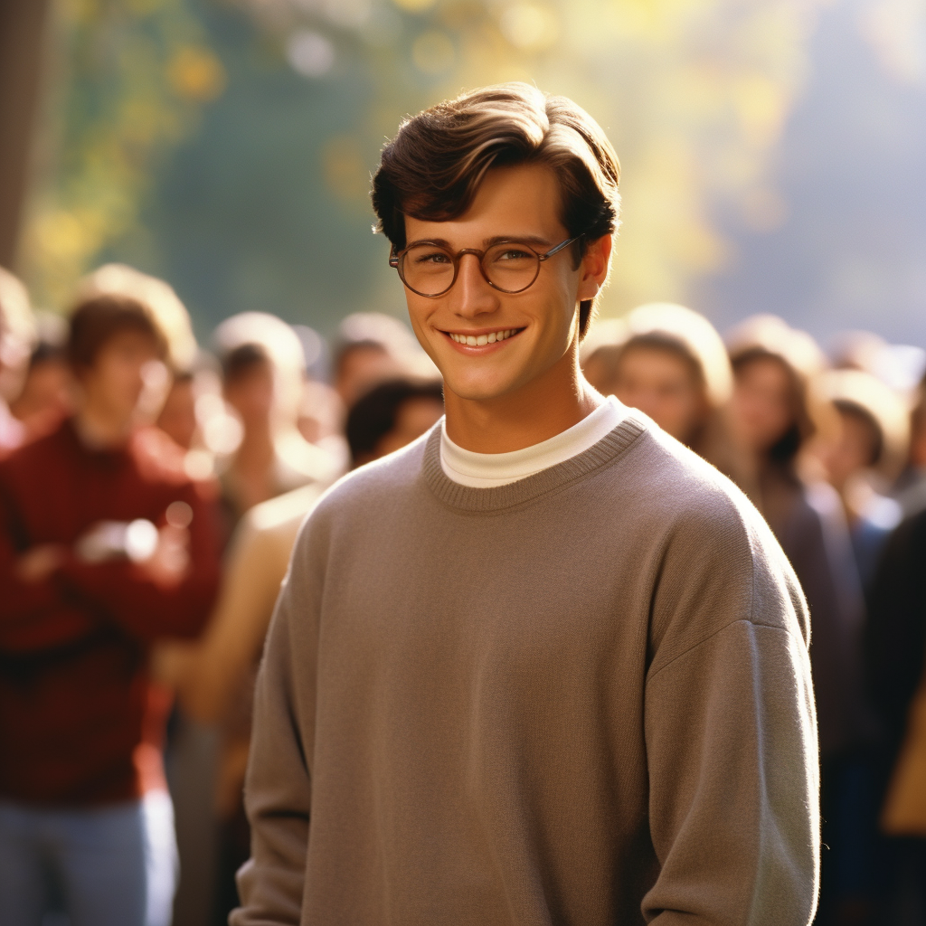 Teenage Clark Kent enjoying Star Wars movie