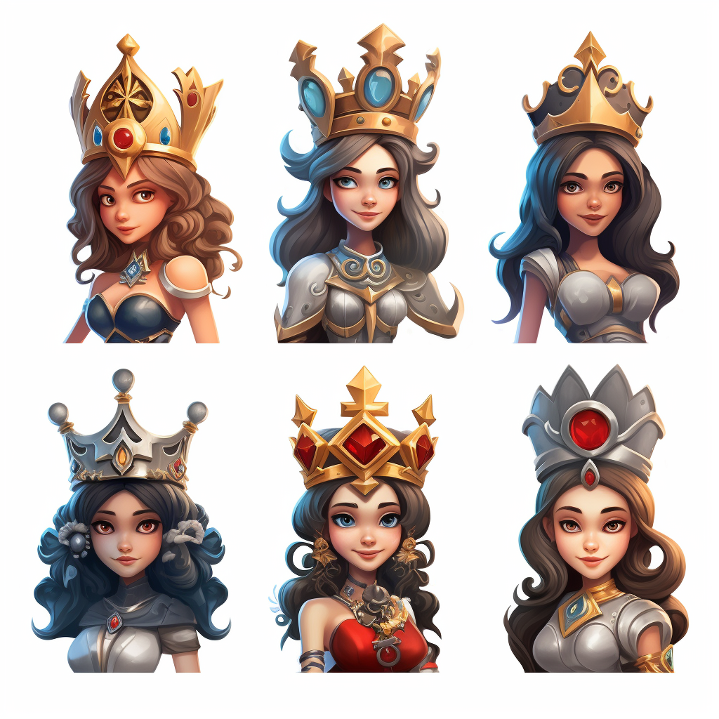 Avatars of Eight Queens Clash Royal