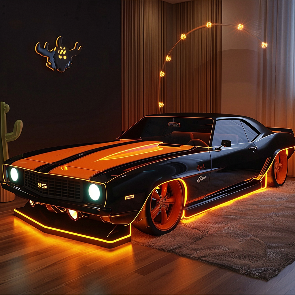 3D Classic Camaro Car Bed