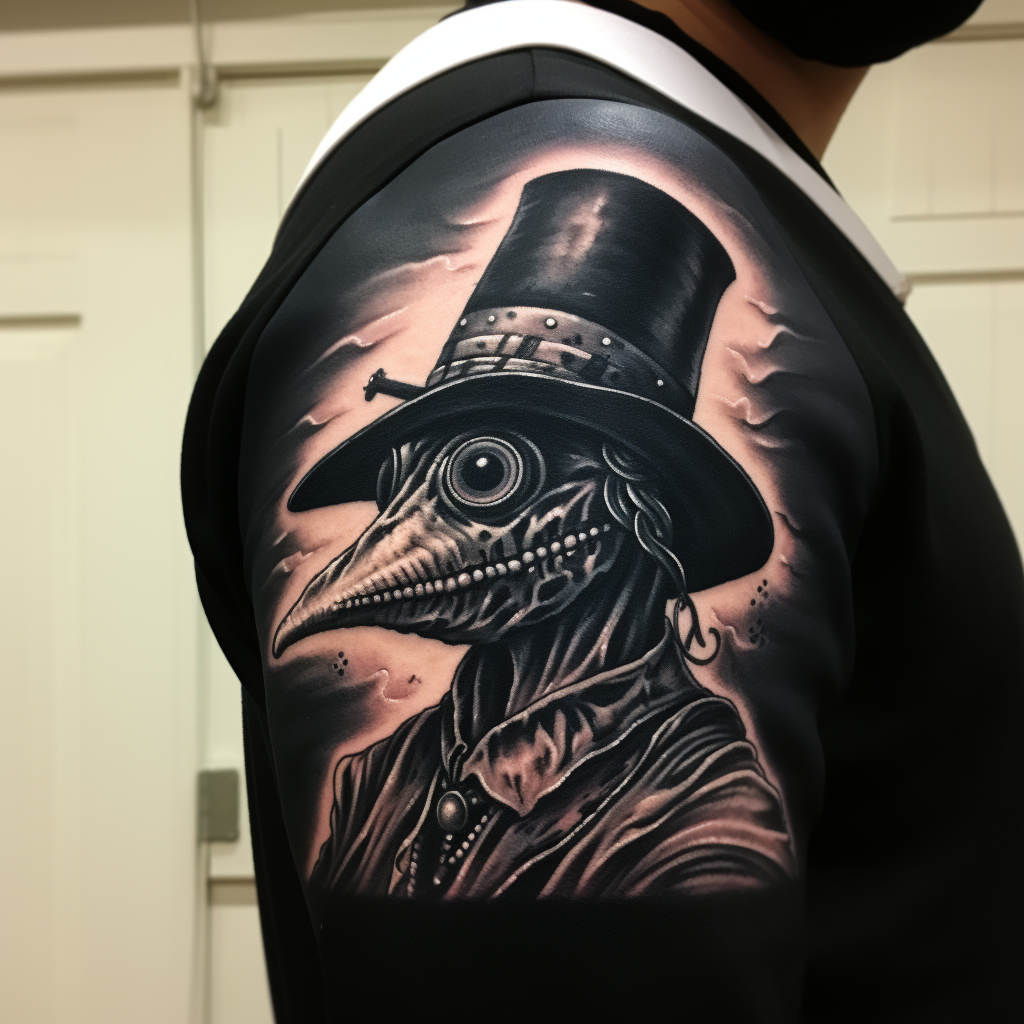 Classic Plague Doctor Tattoo Design