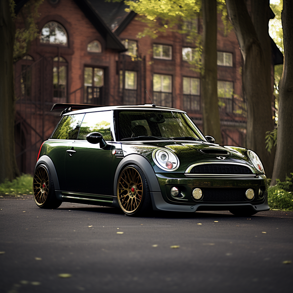 Classic Porsche-Inspired Mini Cooper Car