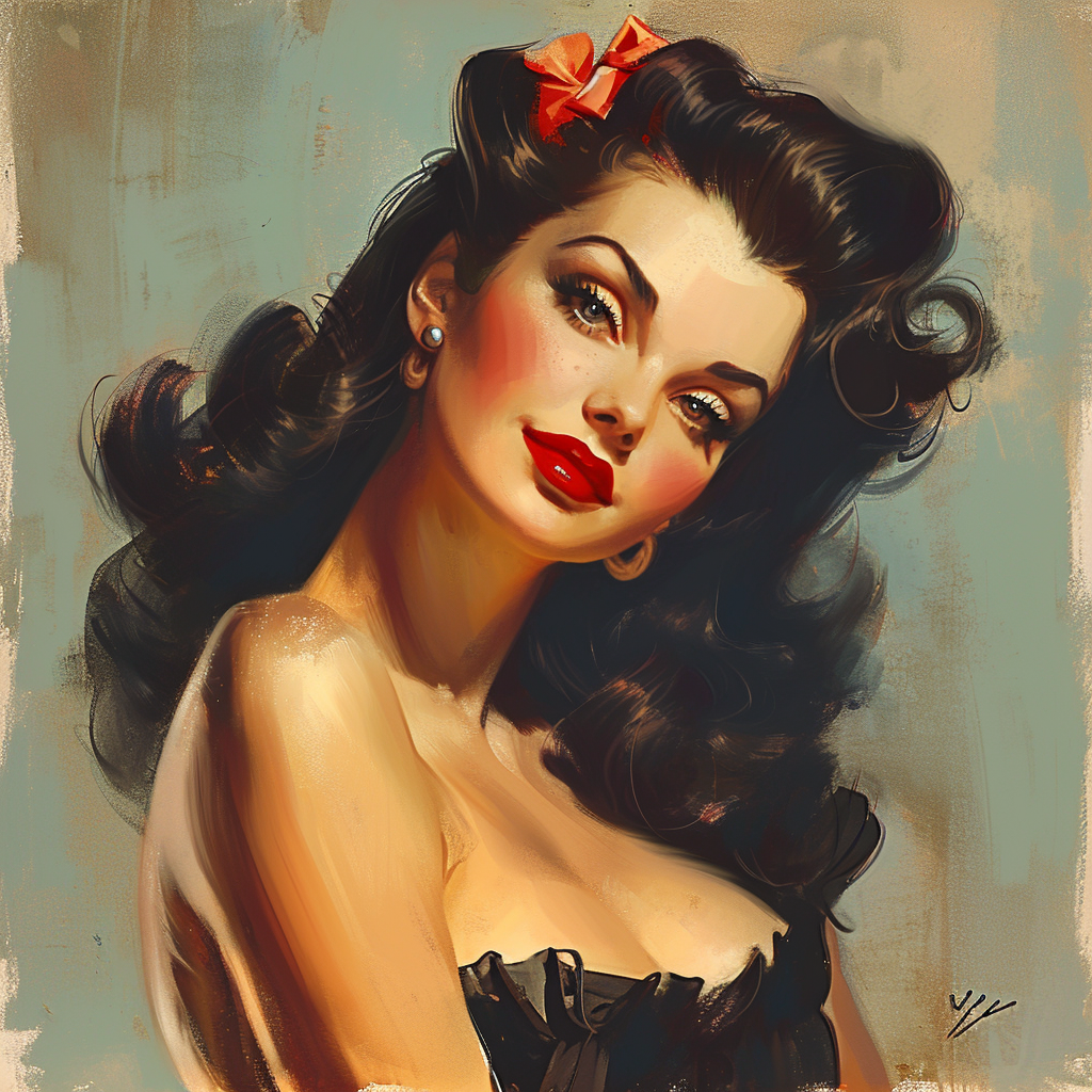 Beautiful classic Vargas pin up art