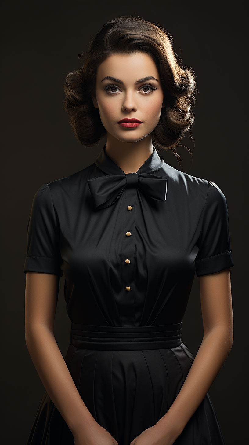 Elegant vintage lady portrait