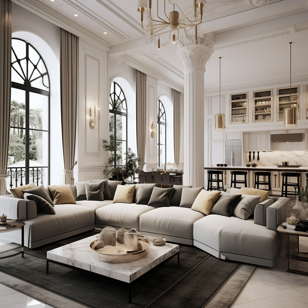 Beautiful classical-modern living room