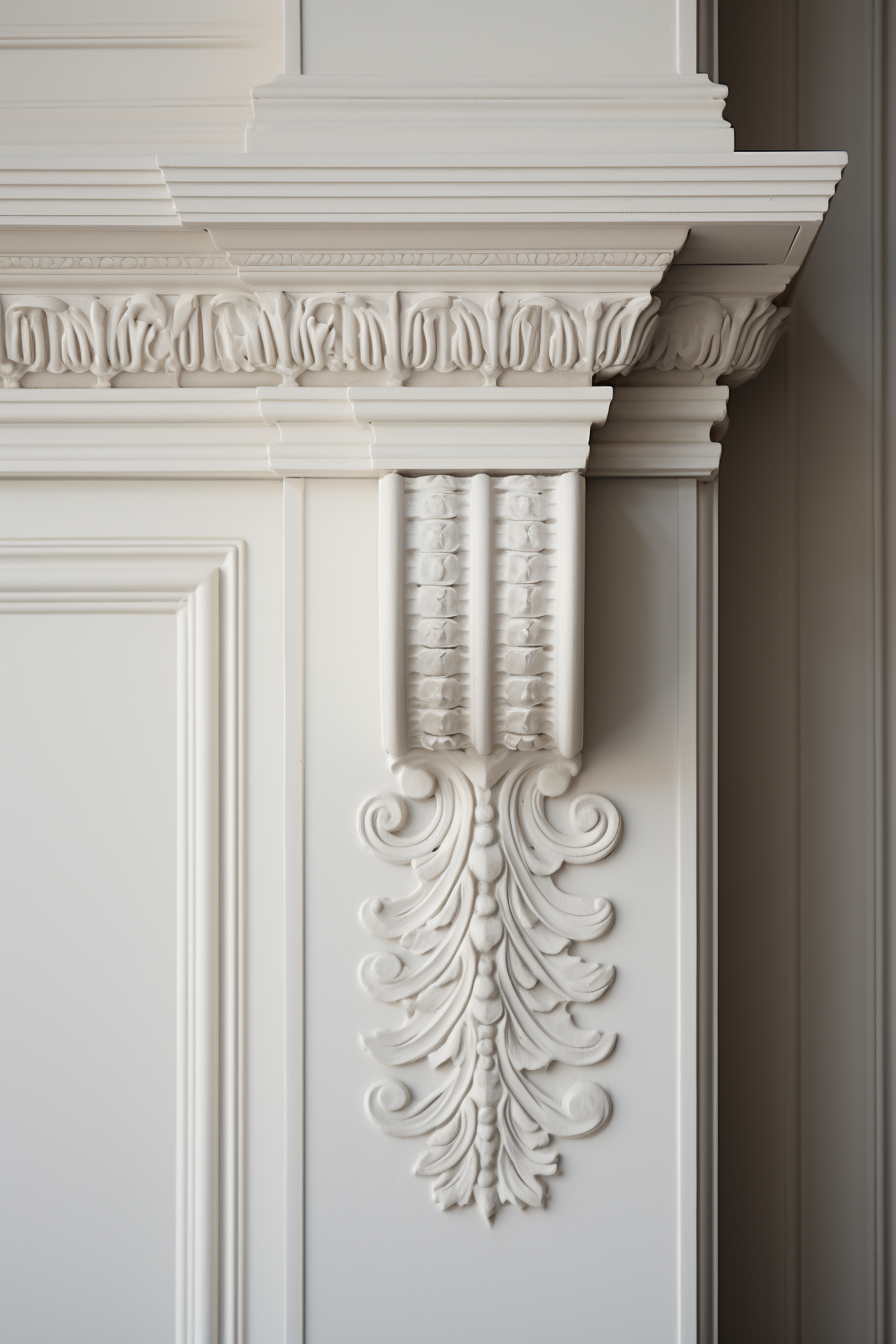 Elegant Off White Wall Molding