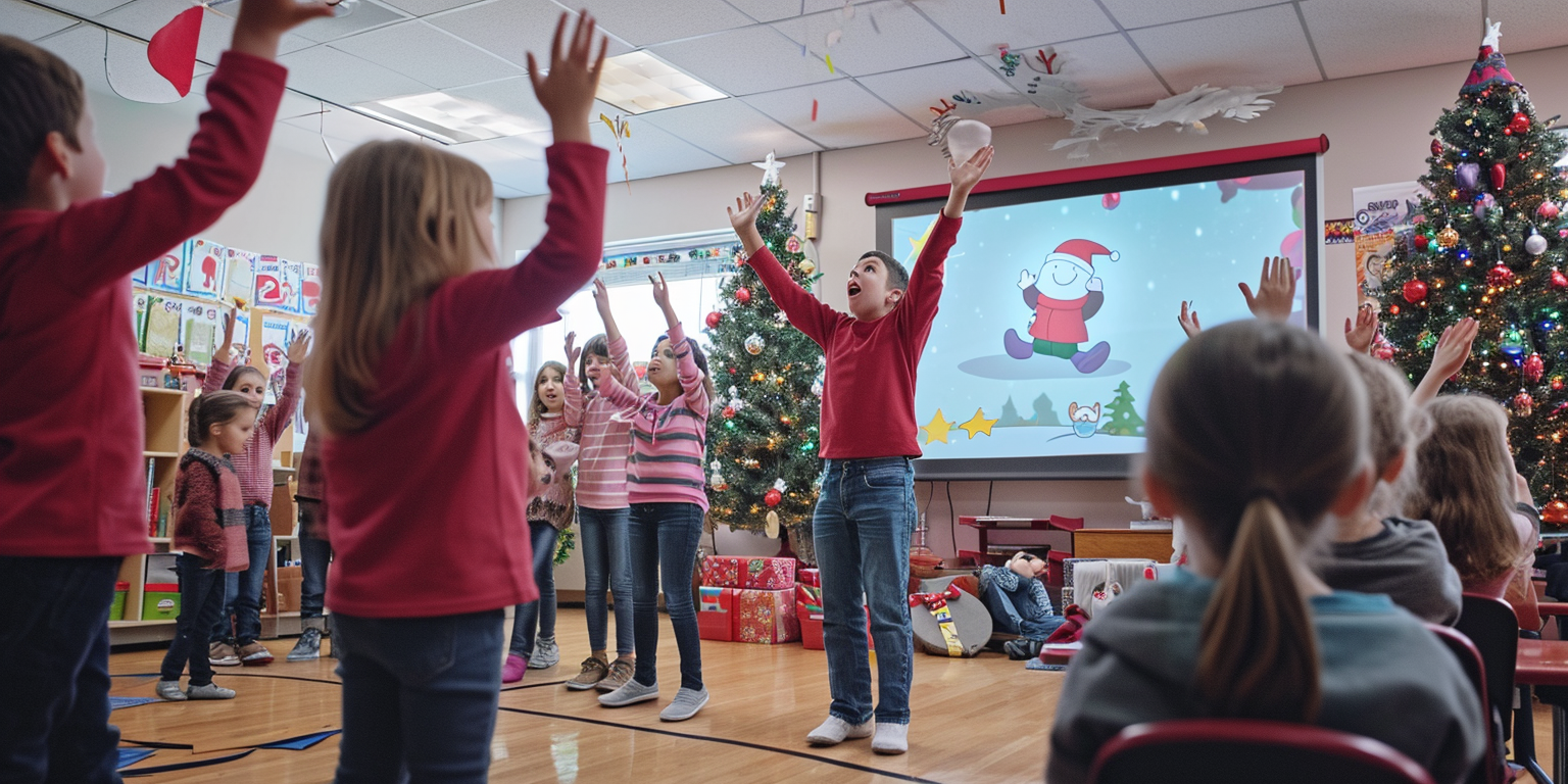 Classroom Charades Game Christmas