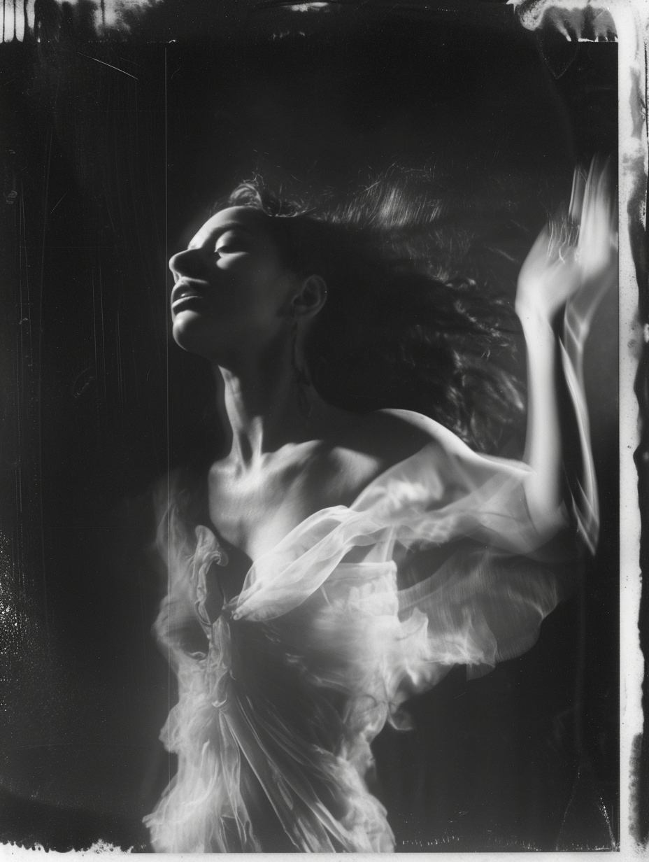 Claudia Black dancing in ethereal and haunting style