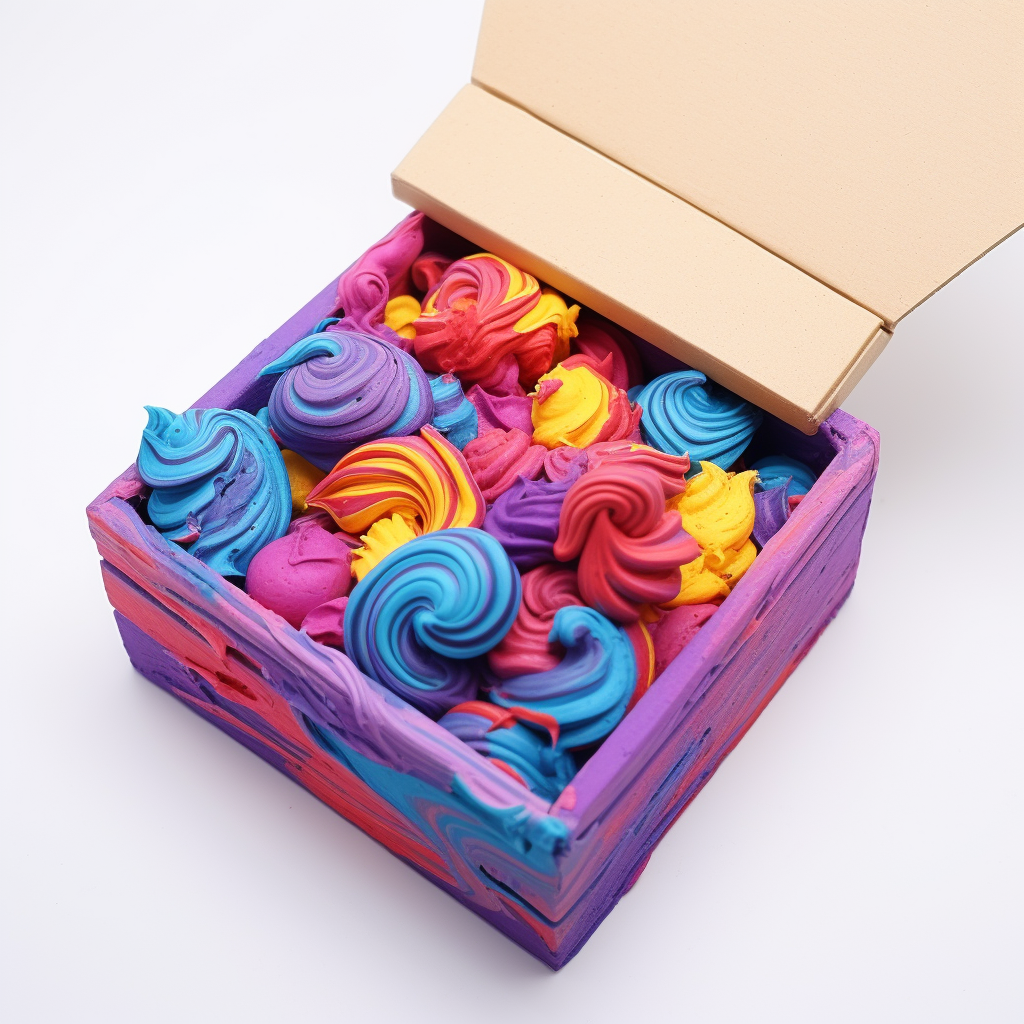 Realistic clay gift box image