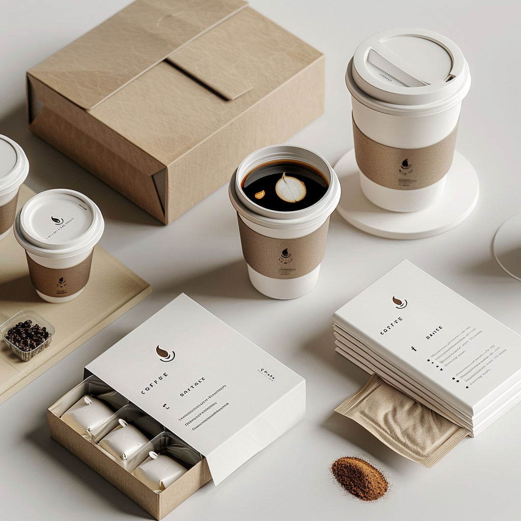 Clean coffee branding concept