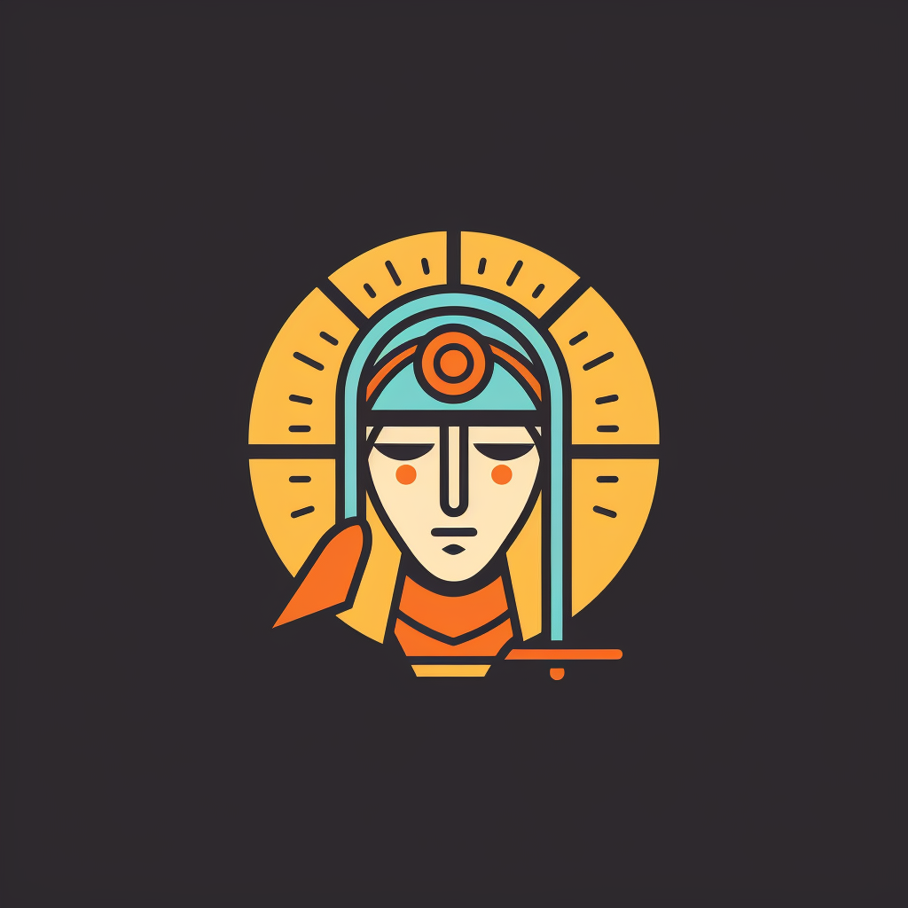 Flat Indian theme cleaner line logo