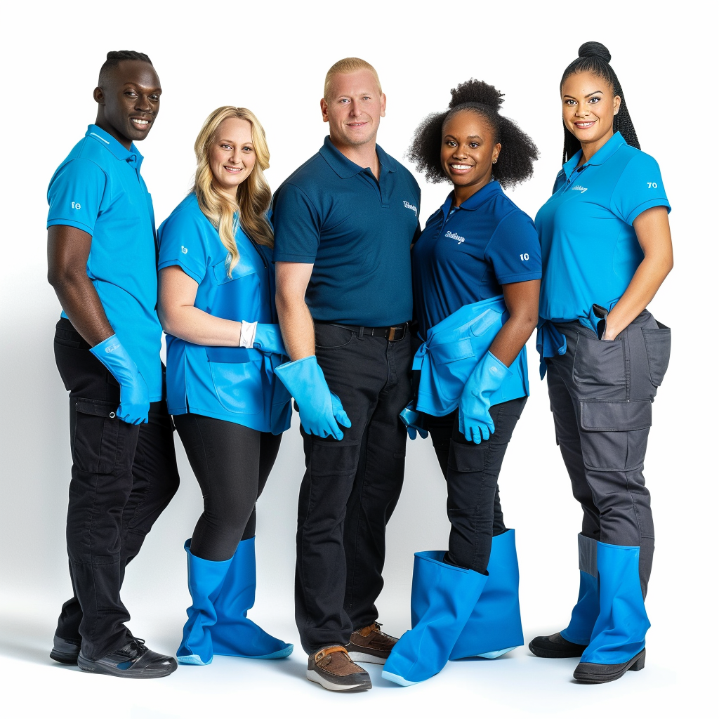 diverse cleaning team advertisement