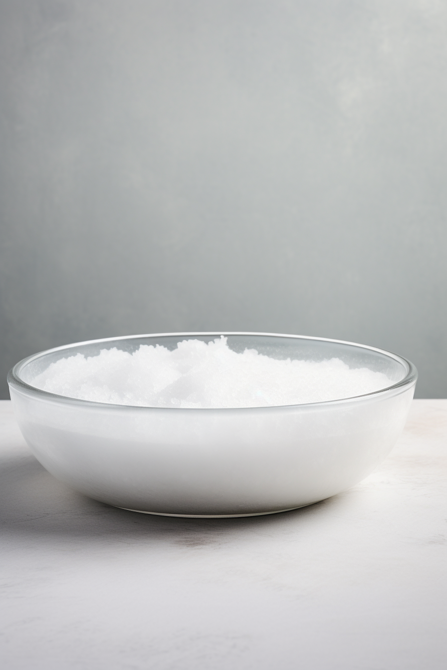 Sugar Glaze on White Marble Table