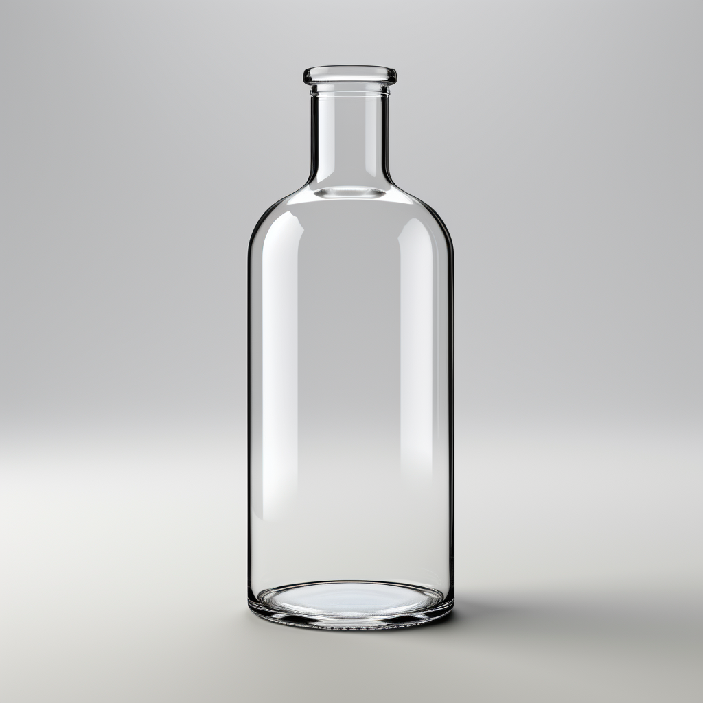 Clear glass India inspired vase