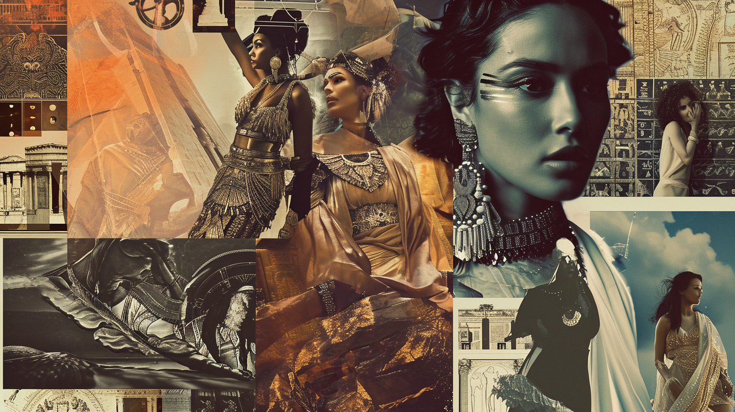 Cleopatra Beckham Collage Fashion Inspiration