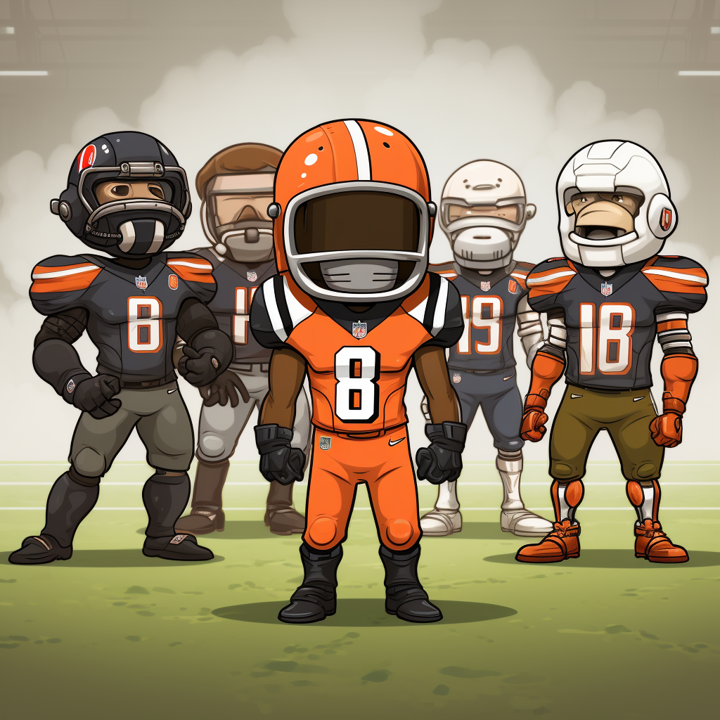 Small characters of Cleveland Browns vs Houston Texans