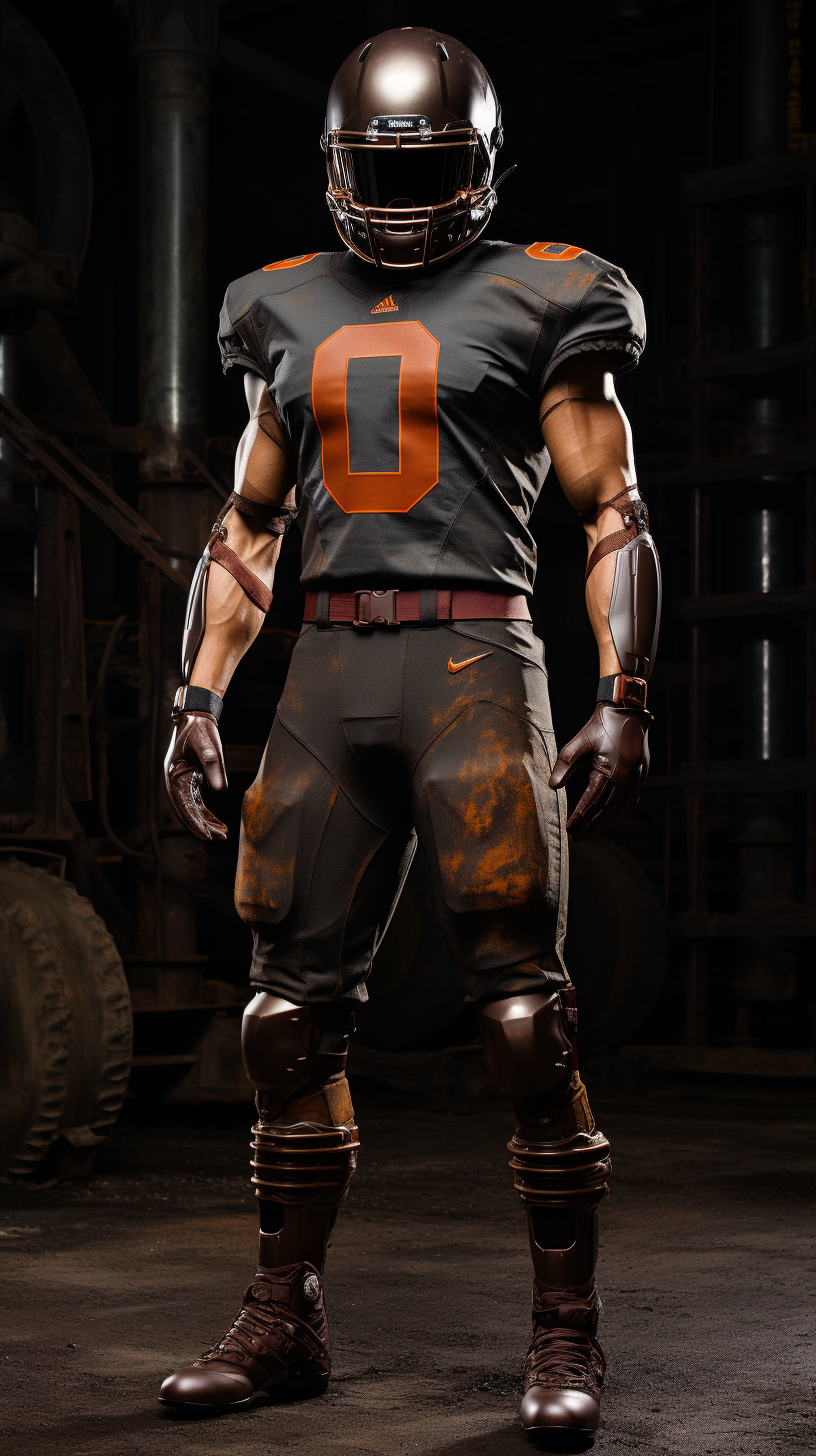 Industrial-themed uniform for Cleveland Ironmen