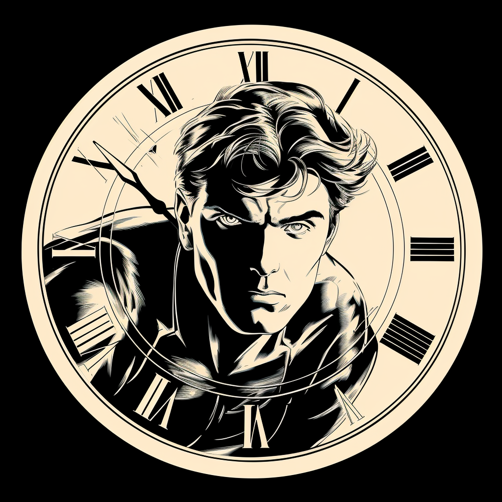 Clock icon by John Buscema