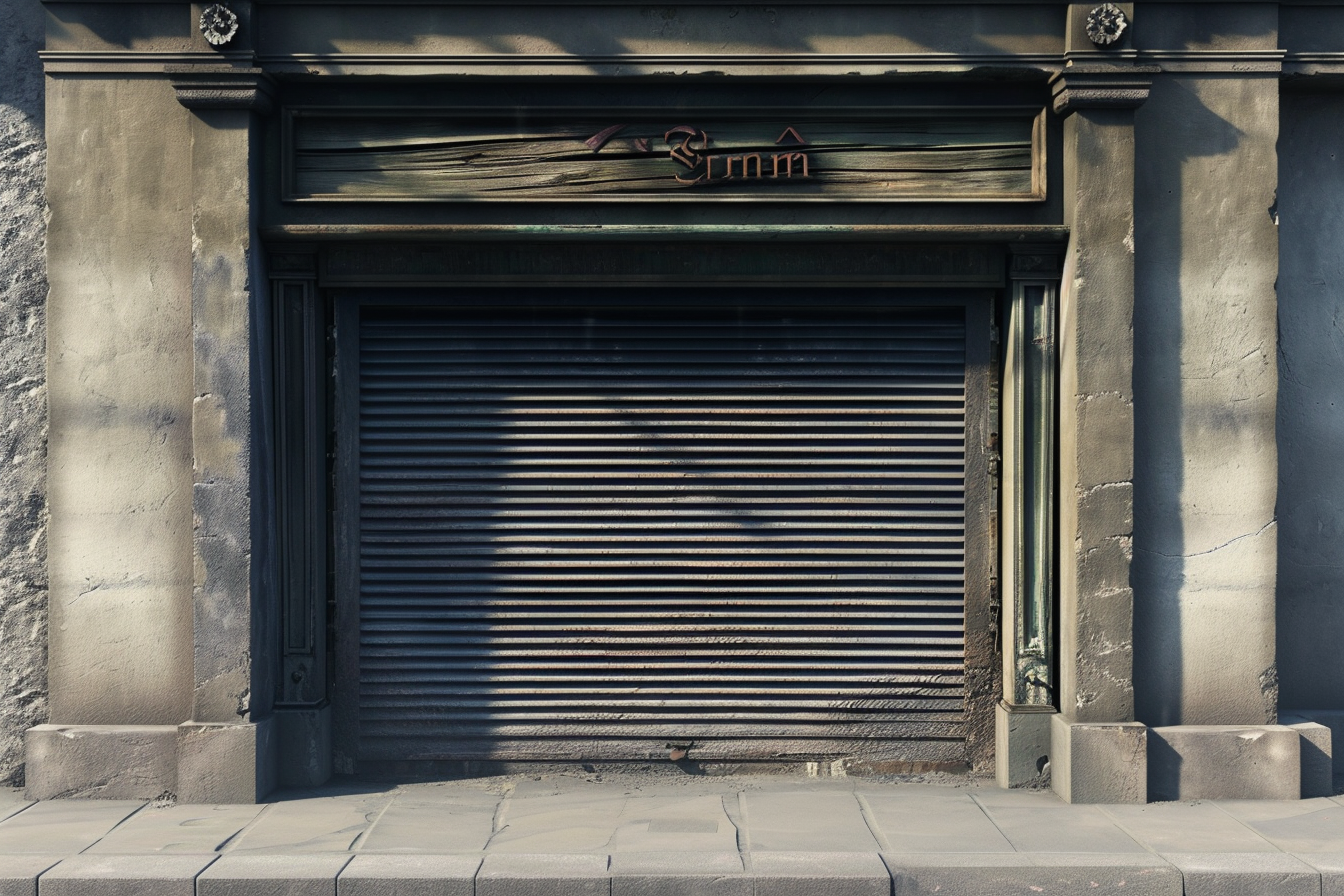 Closed Shop Iron Shutter