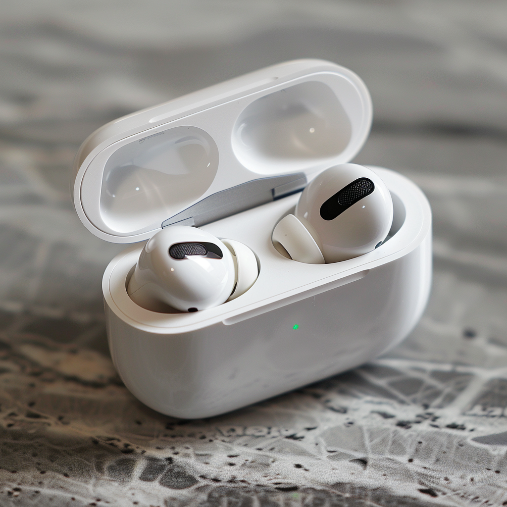 Apple Airpods Wireless Earphones Closeup