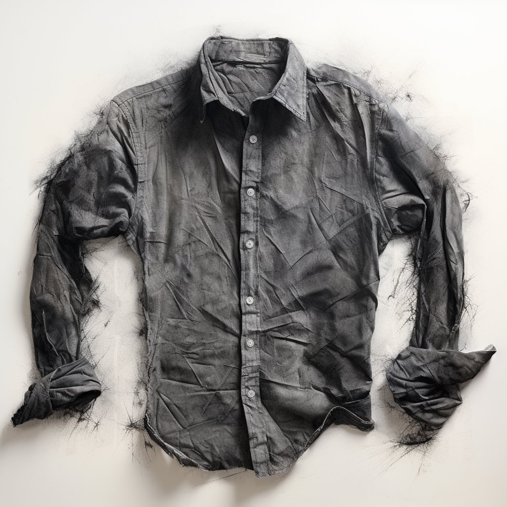 Stylish shirt made from cloth rags