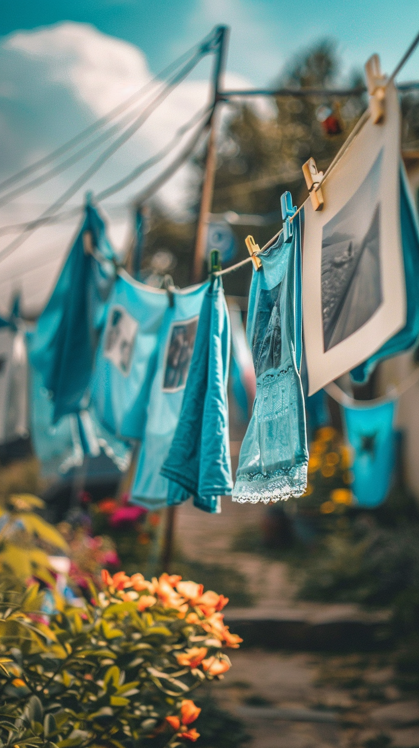 Inspiring photos on clothesline