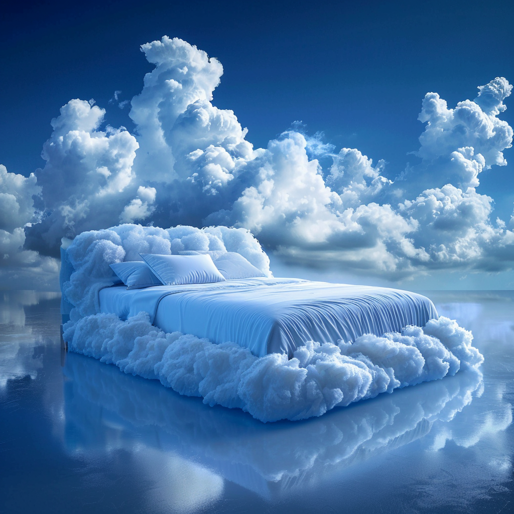 Comfortable cloud bed