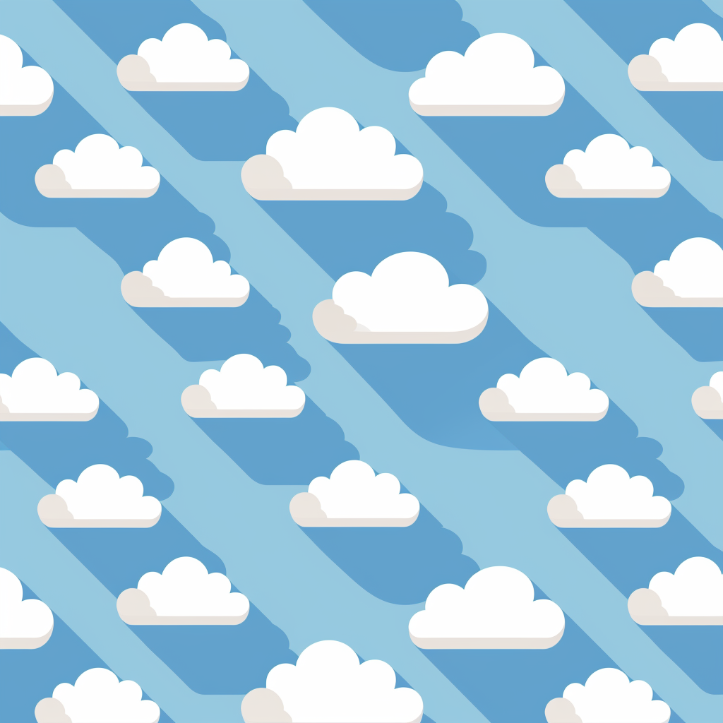 Cloud icon pattern version 6