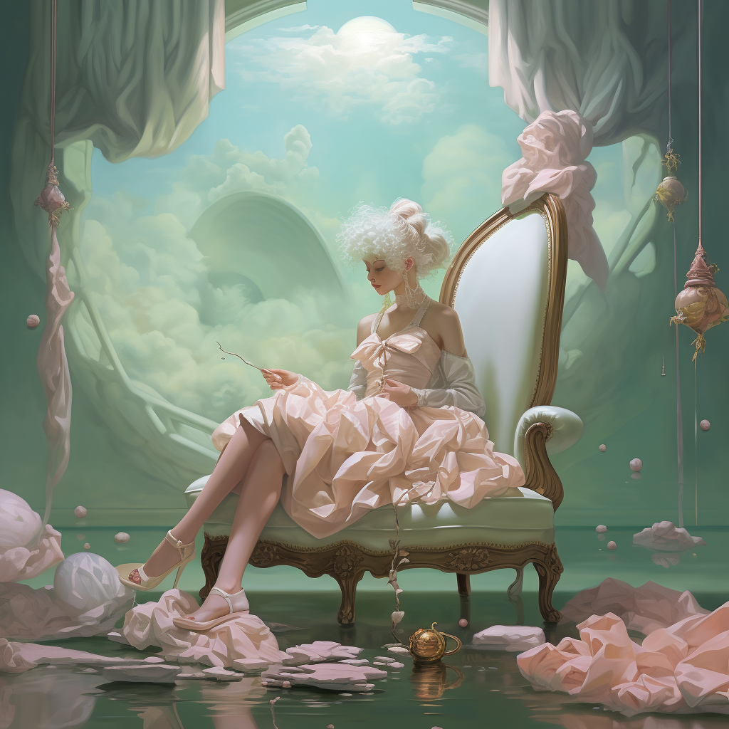 Rococo-inspired Cloud Room Illustration  ?